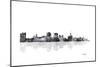 Buffalo New York Skyline BG 1-Marlene Watson-Mounted Giclee Print