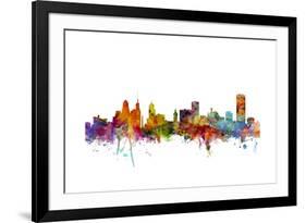 Buffalo New York Skyline-Michael Tompsett-Framed Art Print