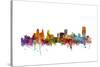 Buffalo New York Skyline-Michael Tompsett-Stretched Canvas