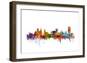 Buffalo New York Skyline-Michael Tompsett-Framed Art Print