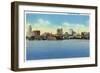 Buffalo, New York, View of the City Skyline from the Harbor-Lantern Press-Framed Art Print