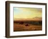 Buffalo on the Plains, Circa 1890-Sir William Beechey-Framed Giclee Print