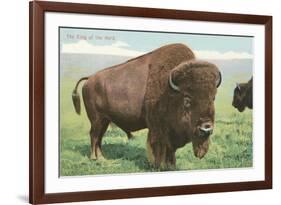 Buffalo on the Range-null-Framed Premium Giclee Print