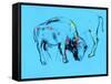 Buffalo Painting-Boyan Dimitrov-Framed Stretched Canvas