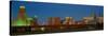 Buffalo, Skyline at Dusk, New York-null-Stretched Canvas