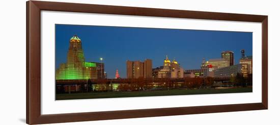 Buffalo, Skyline at Dusk, New York-null-Framed Photographic Print