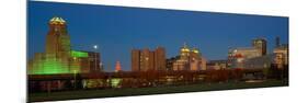 Buffalo, Skyline at Dusk, New York-null-Mounted Photographic Print