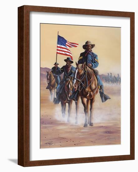 Buffalo Soldiers-Geno Peoples-Framed Giclee Print