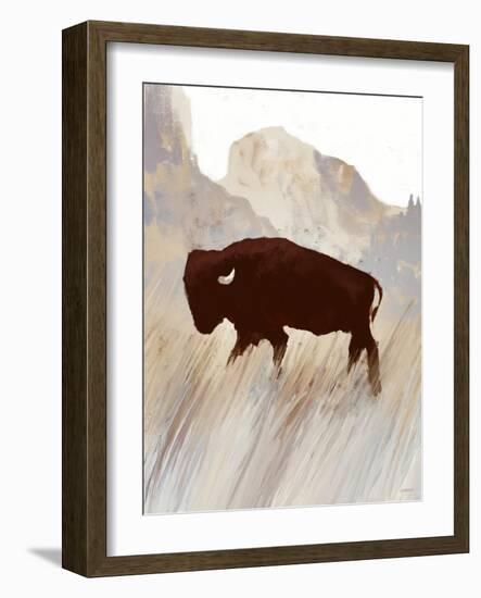 Buffalo Sunset Hill II-Dan Meneely-Framed Art Print