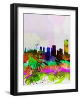 Buffalo Watercolor Skyline-NaxArt-Framed Art Print