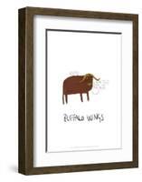 Buffalo Wings - Tom Cronin Doodles Cartoon Print-Tom Cronin-Framed Giclee Print