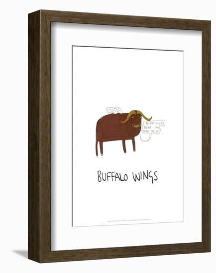 Buffalo Wings - Tom Cronin Doodles Cartoon Print-Tom Cronin-Framed Giclee Print