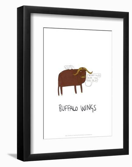 Buffalo Wings - Tom Cronin Doodles Cartoon Print-Tom Cronin-Framed Giclee Print