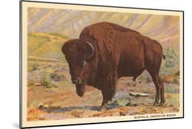 Buffalo-null-Mounted Art Print