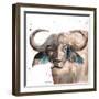 Buffalo-Victoria Brown-Framed Art Print