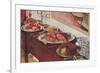 Buffet on Sideboard-null-Framed Art Print