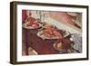 Buffet on Sideboard-null-Framed Premium Giclee Print