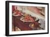 Buffet on Sideboard-null-Framed Premium Giclee Print