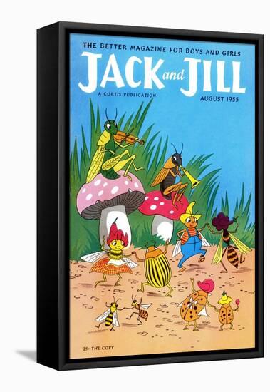 Bug Dance - Jack and Jill, August 1955-Wilmer Wickham-Framed Stretched Canvas