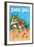 Bug Dance - Jack and Jill, August 1955-Wilmer Wickham-Framed Giclee Print