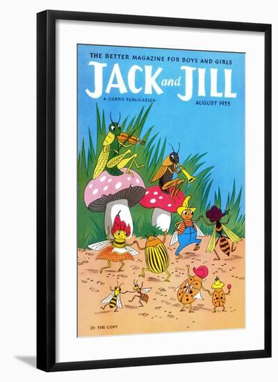 Bug Dance - Jack and Jill, August 1955-Wilmer Wickham-Framed Giclee Print