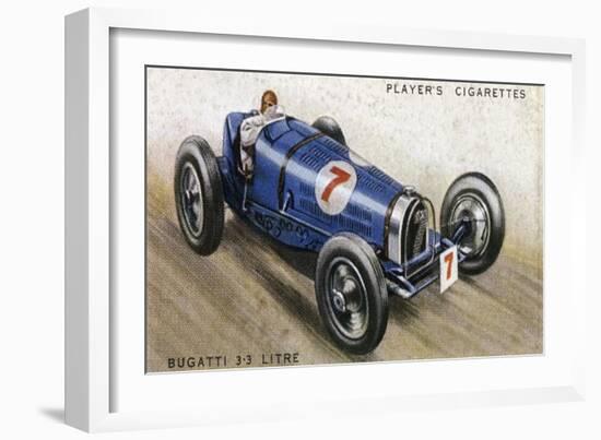 Bugatti 3.3-null-Framed Art Print