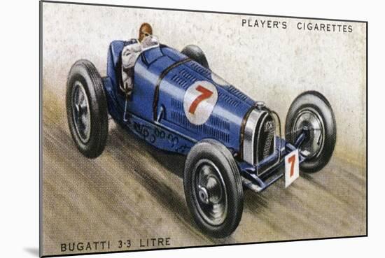 Bugatti 3.3-null-Mounted Art Print