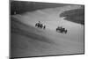 Bugatti and Bentley of Eddie Hall racing at a BARC meeting, Brooklands, Surrey, 1931-Bill Brunell-Mounted Photographic Print