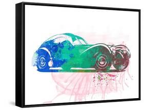 Bugatti Atlantic Watercolor 1-NaxArt-Framed Stretched Canvas