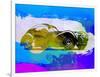 Bugatti Atlantic Watercolor 2-NaxArt-Framed Art Print