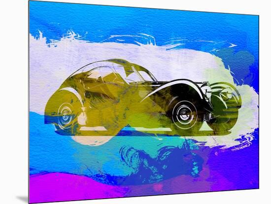 Bugatti Atlantic Watercolor 2-NaxArt-Mounted Art Print