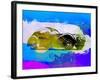 Bugatti Atlantic Watercolor 2-NaxArt-Framed Art Print