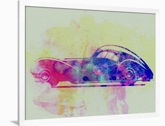 Bugatti Atlantic Watercolor 3-NaxArt-Framed Art Print