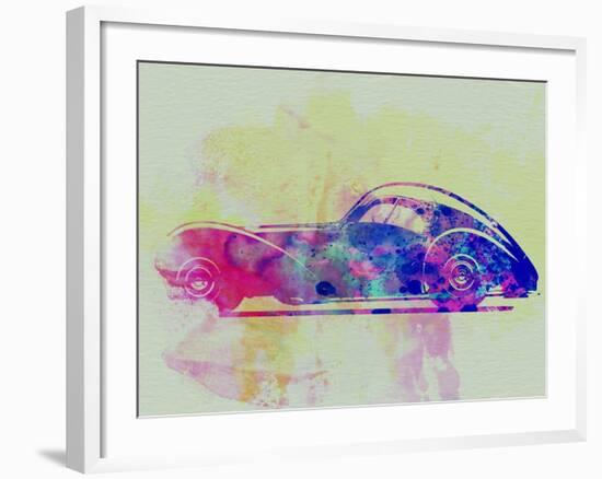 Bugatti Atlantic Watercolor 3-NaxArt-Framed Art Print