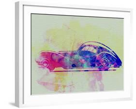 Bugatti Atlantic Watercolor 3-NaxArt-Framed Art Print