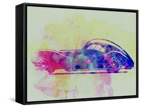 Bugatti Atlantic Watercolor 3-NaxArt-Framed Stretched Canvas