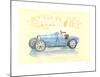 Bugatti-Helle Nice-Xavier La Victoire-Mounted Collectable Print