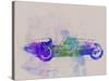 Bugatti Type 35 R Watercolor 2-NaxArt-Stretched Canvas