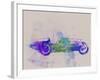 Bugatti Type 35 R Watercolor 2-NaxArt-Framed Art Print