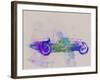 Bugatti Type 35 R Watercolor 2-NaxArt-Framed Art Print