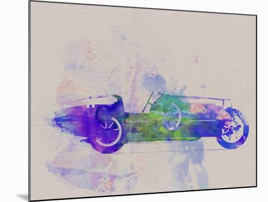 Bugatti Type 35 R Watercolor 2-NaxArt-Mounted Art Print