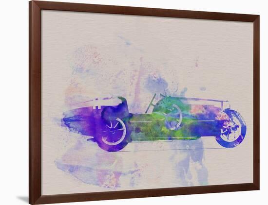 Bugatti Type 35 R Watercolor 2-NaxArt-Framed Art Print