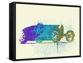 Bugatti Type 35 R Watercolor-NaxArt-Framed Stretched Canvas