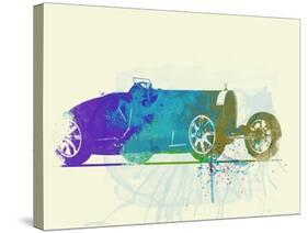Bugatti Type 35 R Watercolor-NaxArt-Stretched Canvas