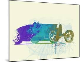 Bugatti Type 35 R Watercolor-NaxArt-Mounted Art Print