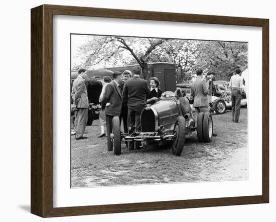 Bugatti Type 35B at Prescott, Gloucestershire, 1954-null-Framed Photographic Print