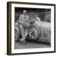 Bugatti Type 43 at the Boulogne Motor Week, France, 1928-Bill Brunell-Framed Photographic Print