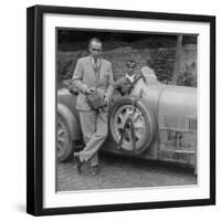 Bugatti Type 43 at the Boulogne Motor Week, France, 1928-Bill Brunell-Framed Photographic Print