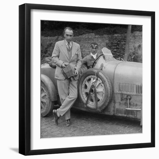 Bugatti Type 43 at the Boulogne Motor Week, France, 1928-Bill Brunell-Framed Photographic Print