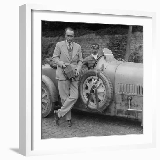 Bugatti Type 43 at the Boulogne Motor Week, France, 1928-Bill Brunell-Framed Photographic Print
